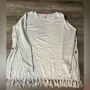 Lilly Pulitzer Ramona Fringe Sweater Small